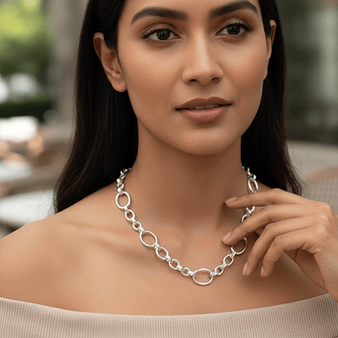 Collar de eslabones combinados