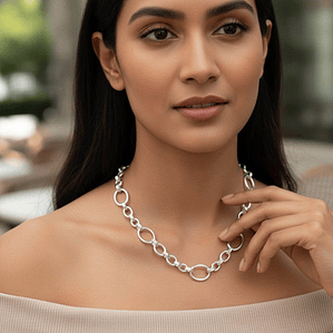 Collar de eslabones combinados