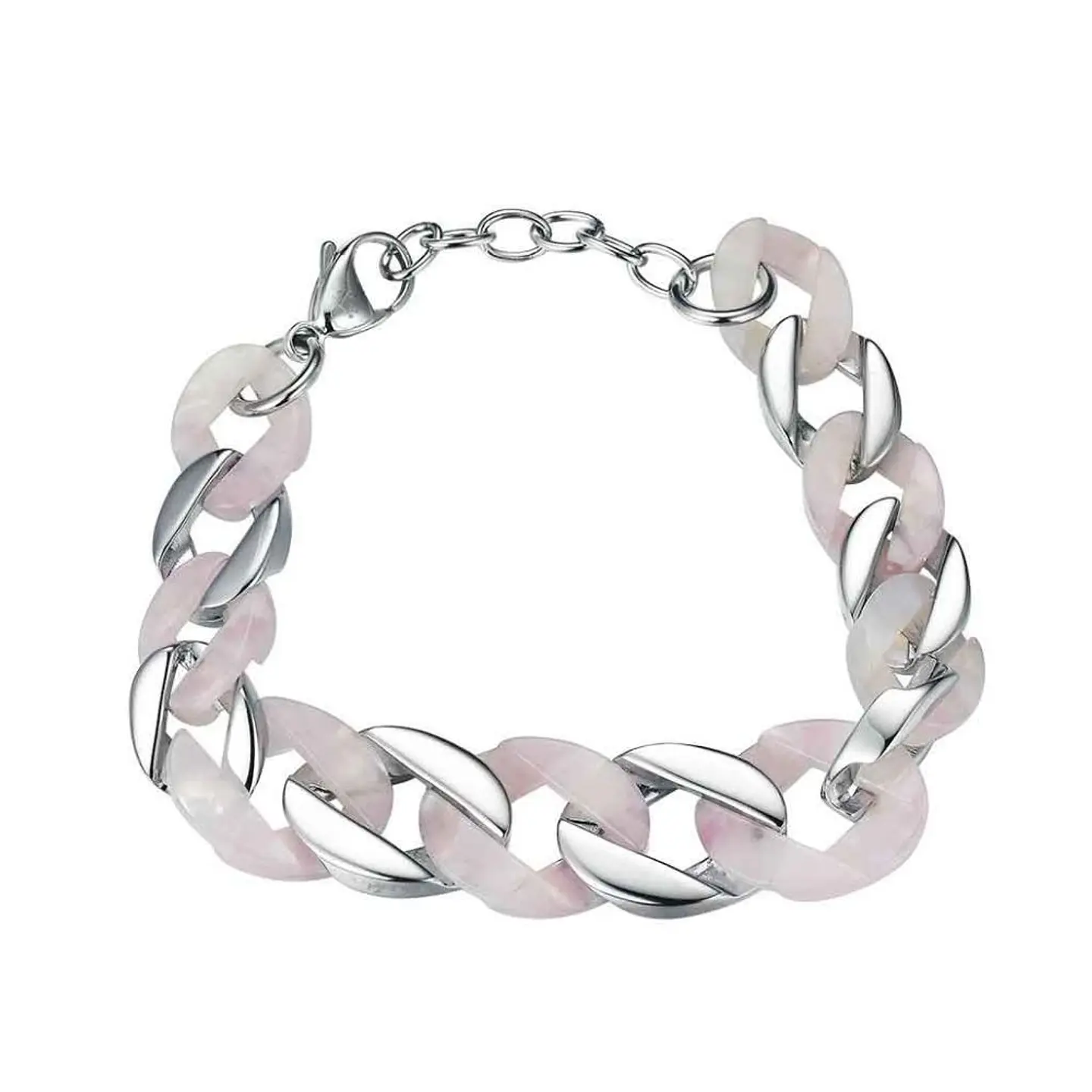 Pulsera de acero barbada en resina  2