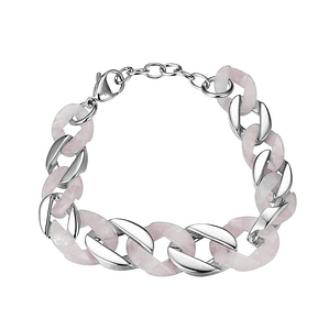 Pulsera de acero barbada en resina 