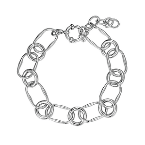 Pulsera de eslabones combinados 