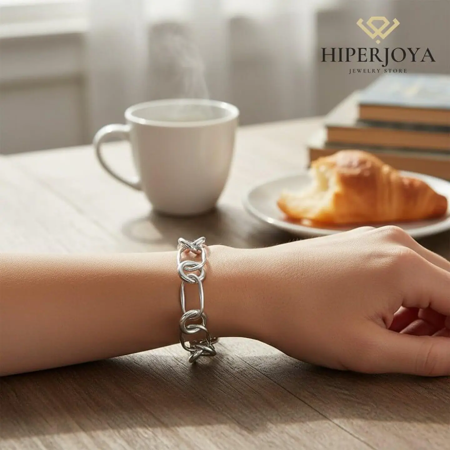 Pulsera de eslabones combinados  2