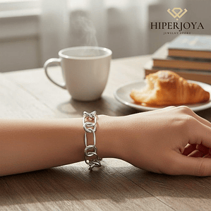 Pulsera de eslabones combinados 