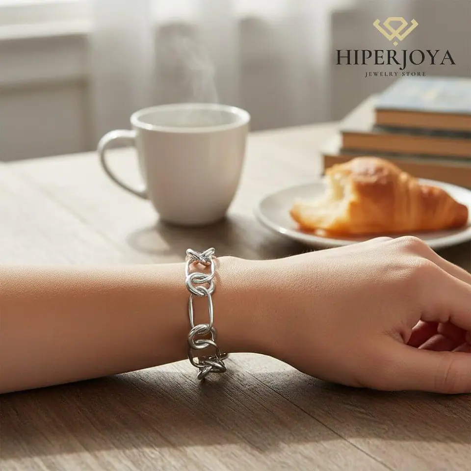 Pulsera de eslabones combinados  2