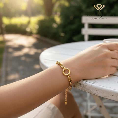 Pulsera de acero para charm