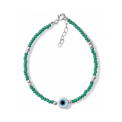 Pulsera de piedras y ojo turco