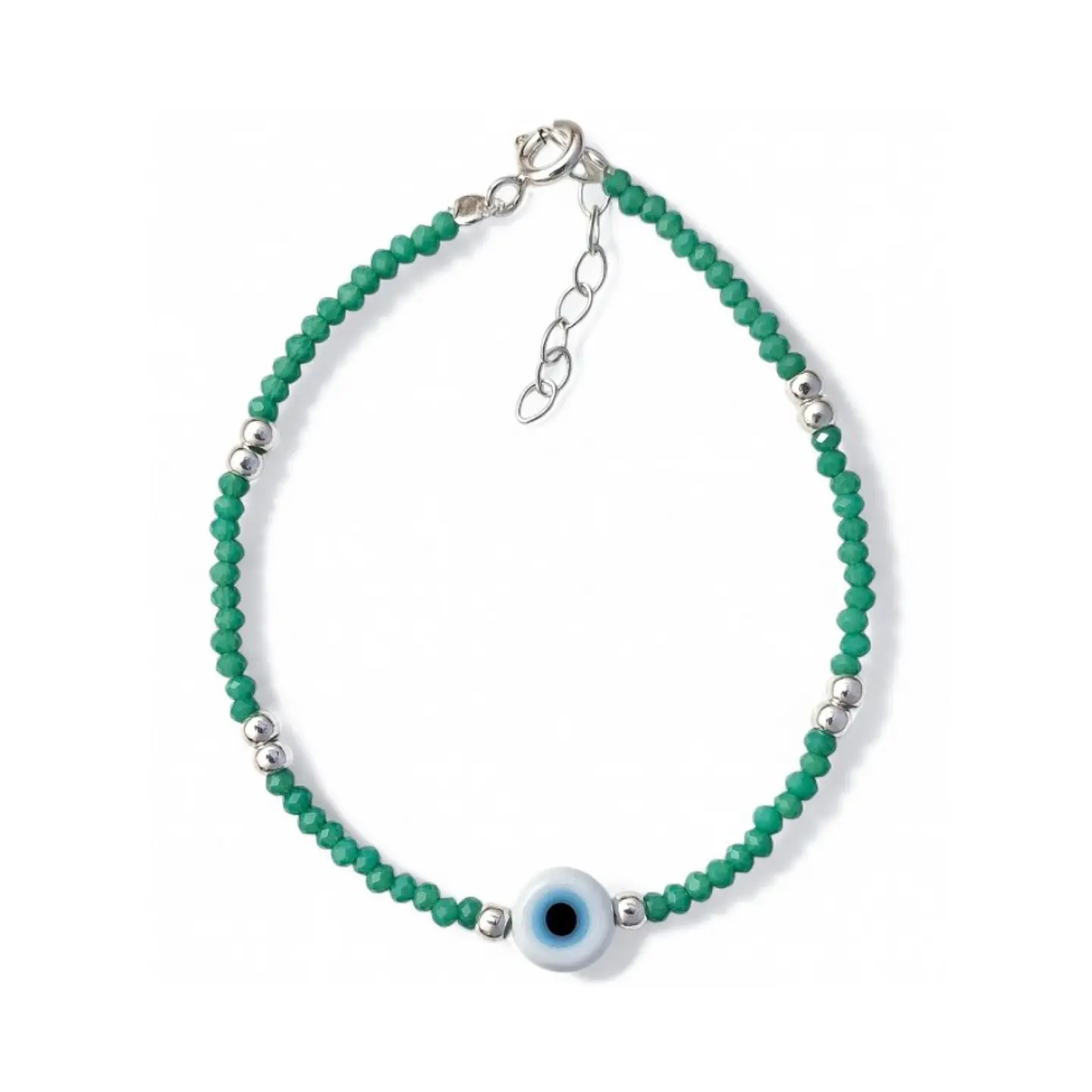 Pulsera de piedras y ojo turco 1