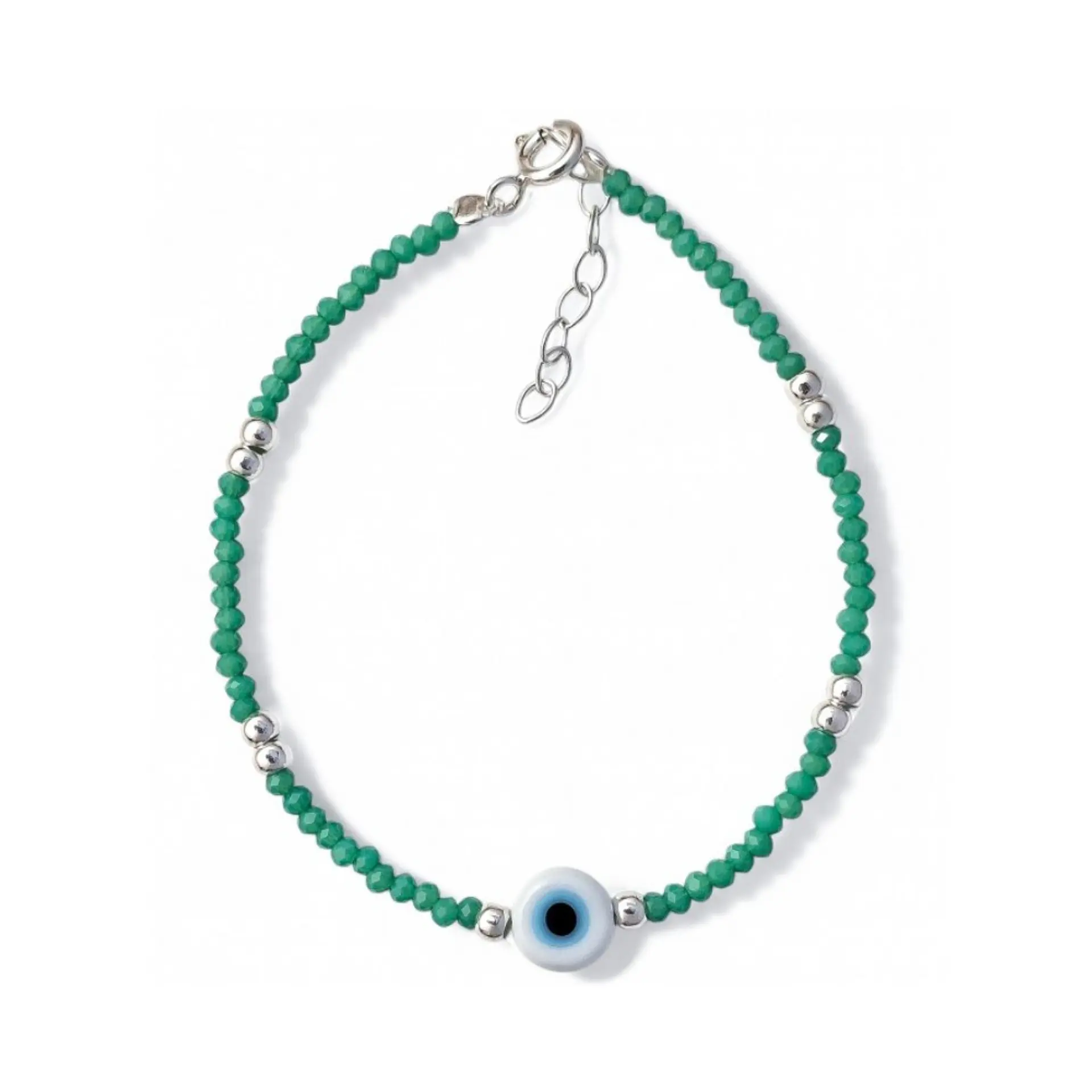 Pulsera de piedras y ojo turco 1