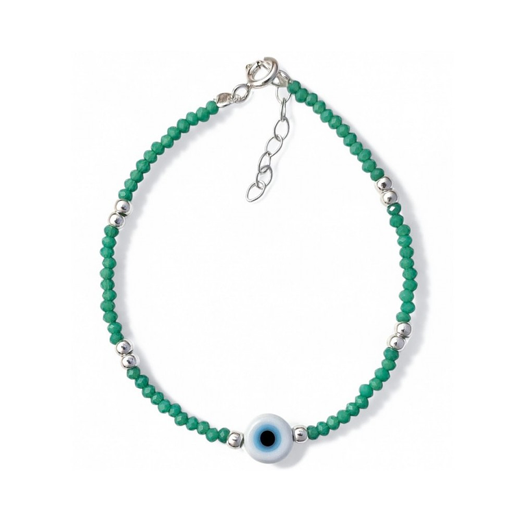 Pulsera de piedras y ojo turco 1