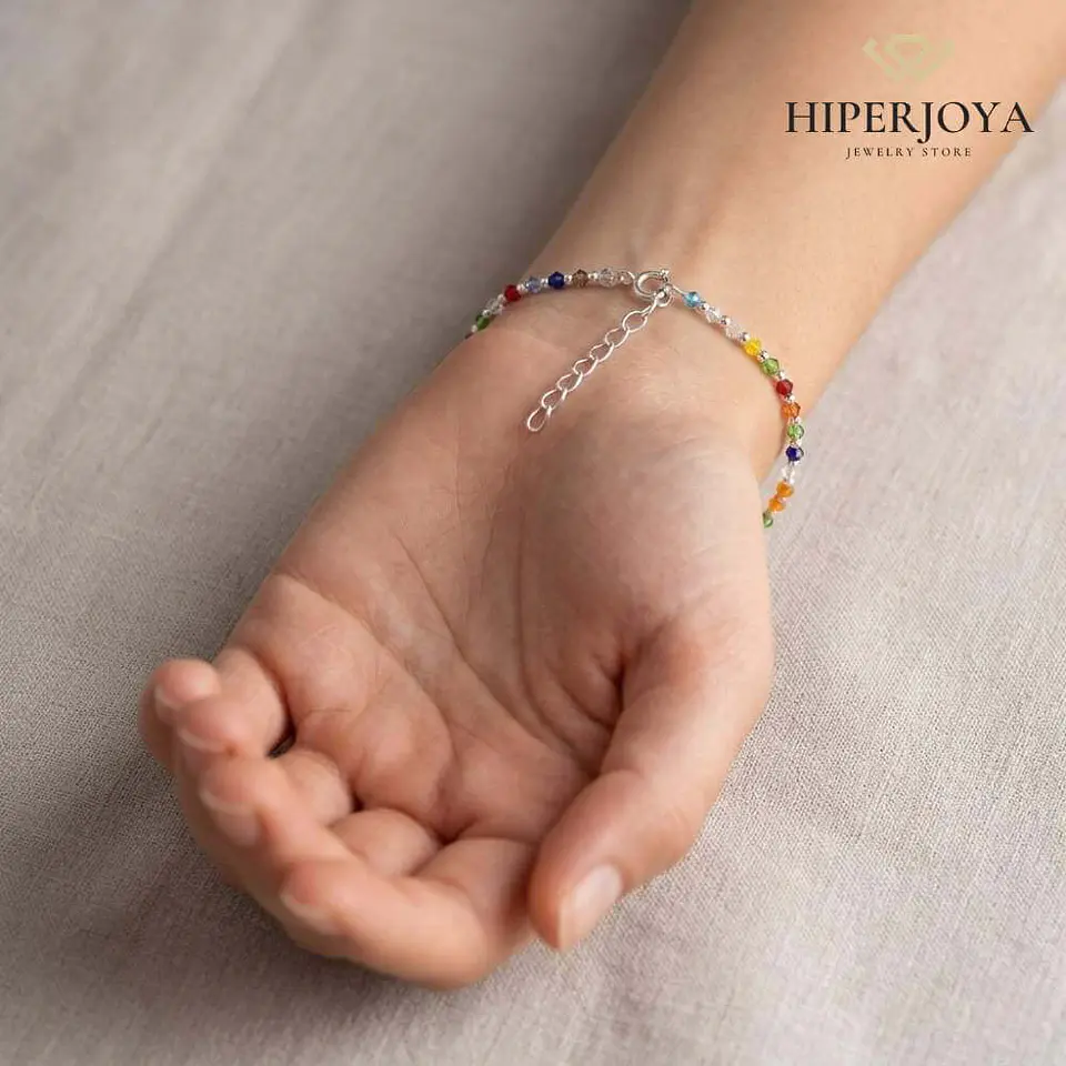 Pulsera piedras de colores  2