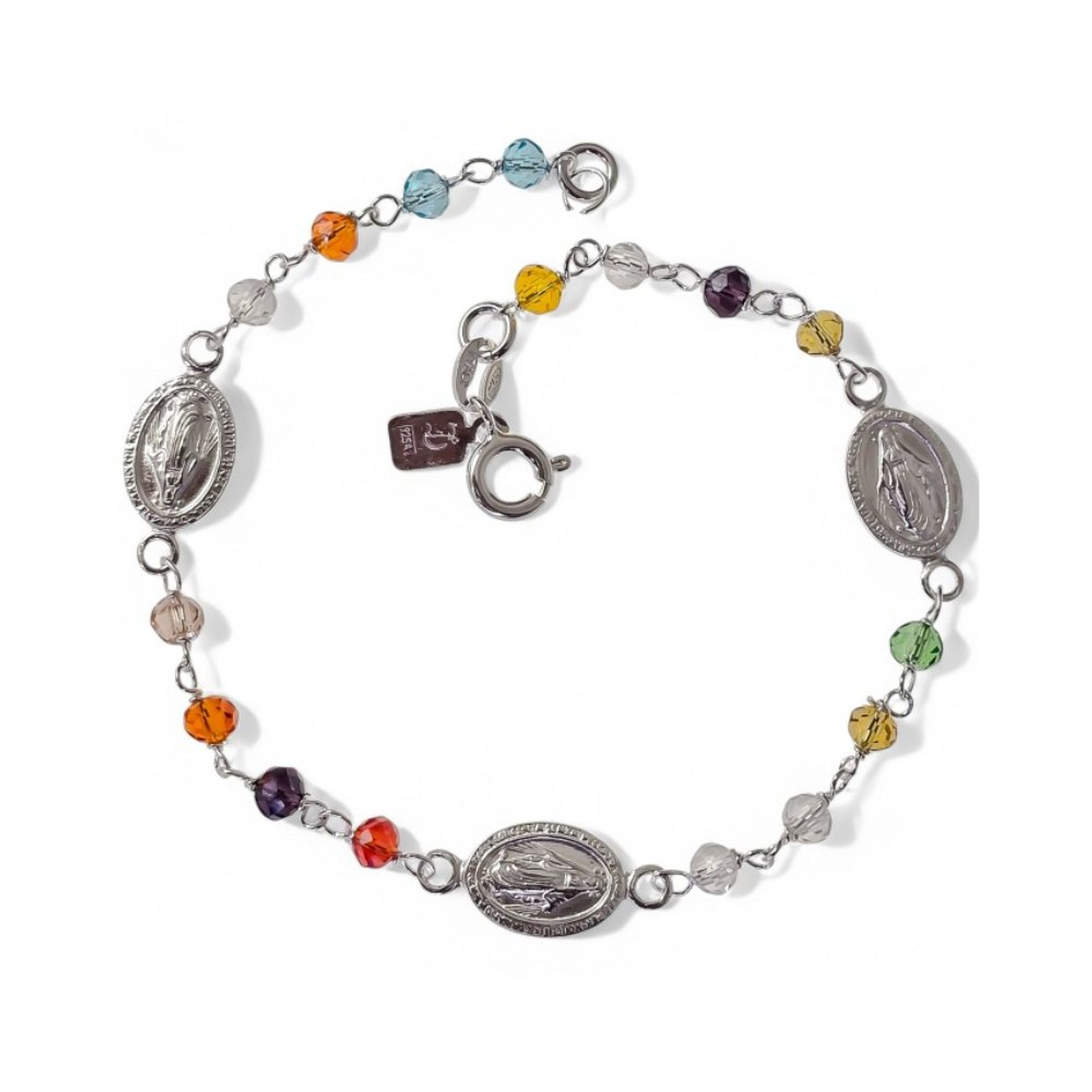 Pulsera milagrosa en piedras de colores 1