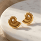Pendientes de caracola con perla sintética - thumbnail 4