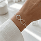 Pulsera personalizada nombres infinito parejas plata - vignette 1