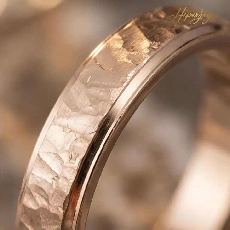 Alianza en oro rosa de 18k  4