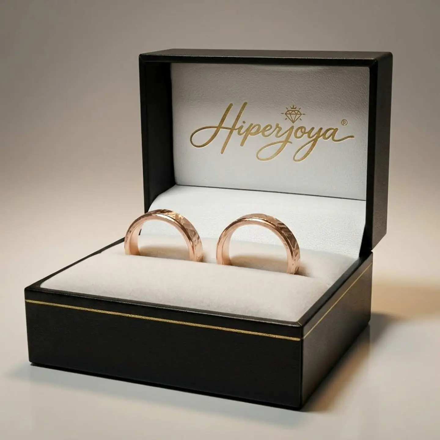 Alianza en oro rosa de 18k  5