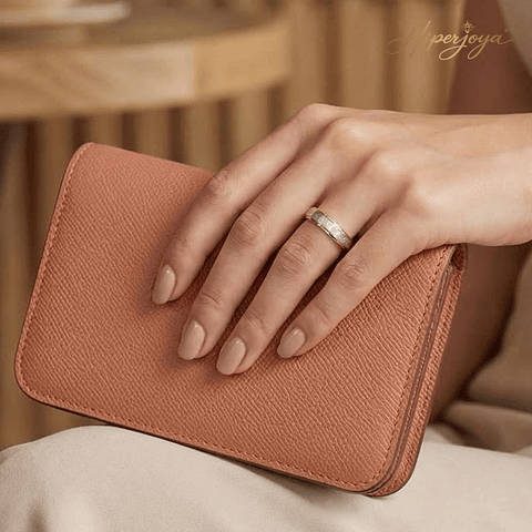 Alianza de oro blanco y rosa 18k 