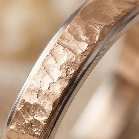 Alianza oro rosa 18k labrado