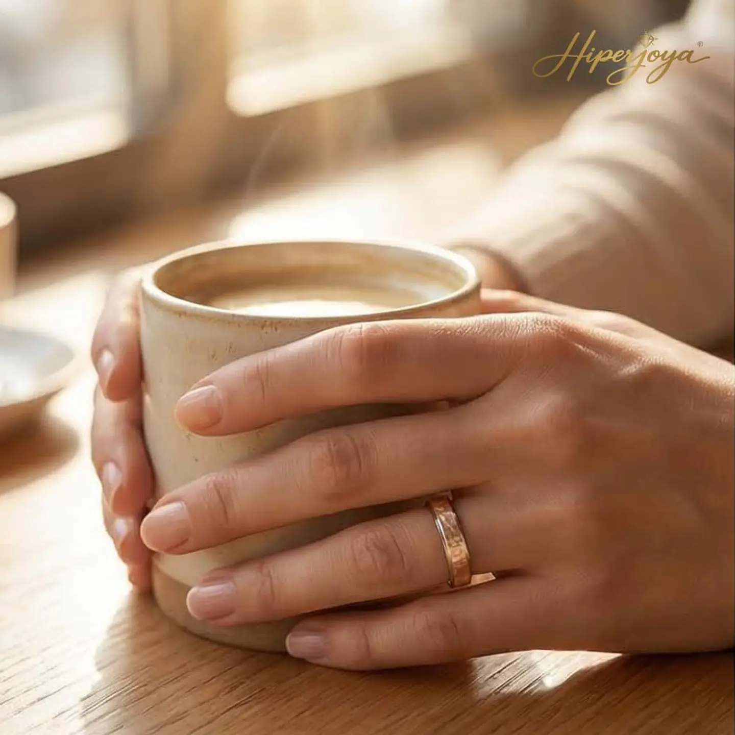 Alianza oro rosa 18k labrado 2