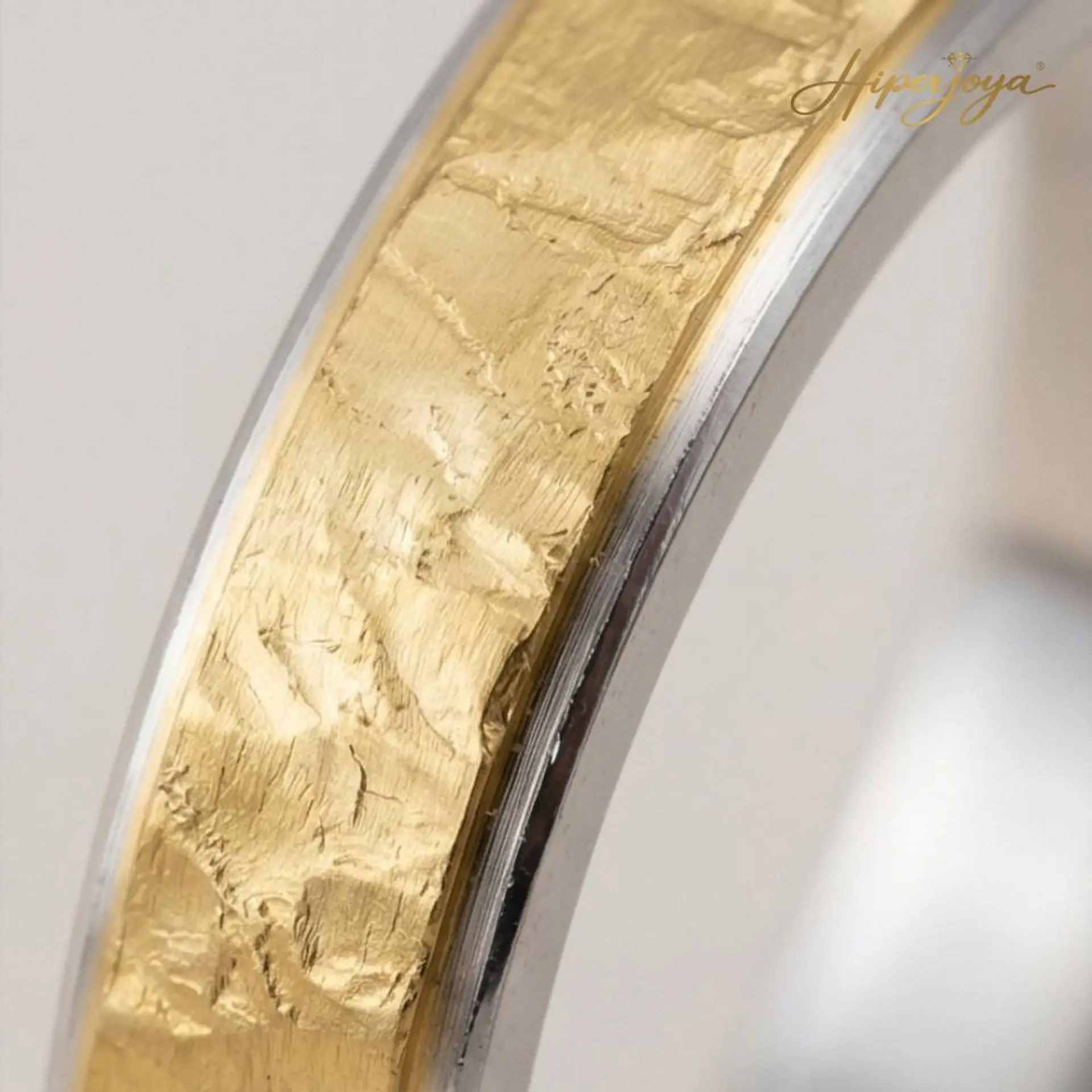 Alianza de oro bicolor 18k 3