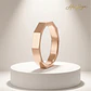 Alianza cubica oro rosa 18k - vignette 4