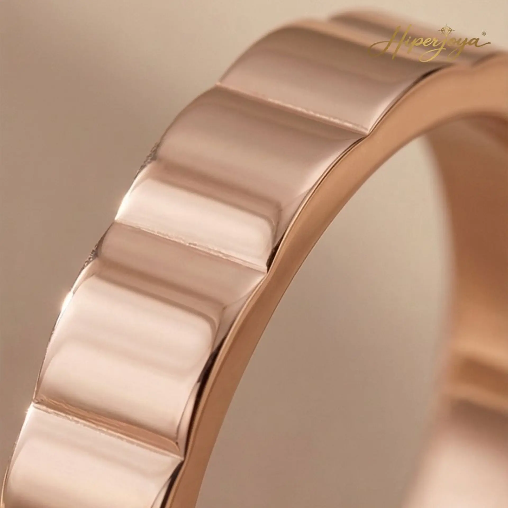Alianza cubic 18k oro rosa 3