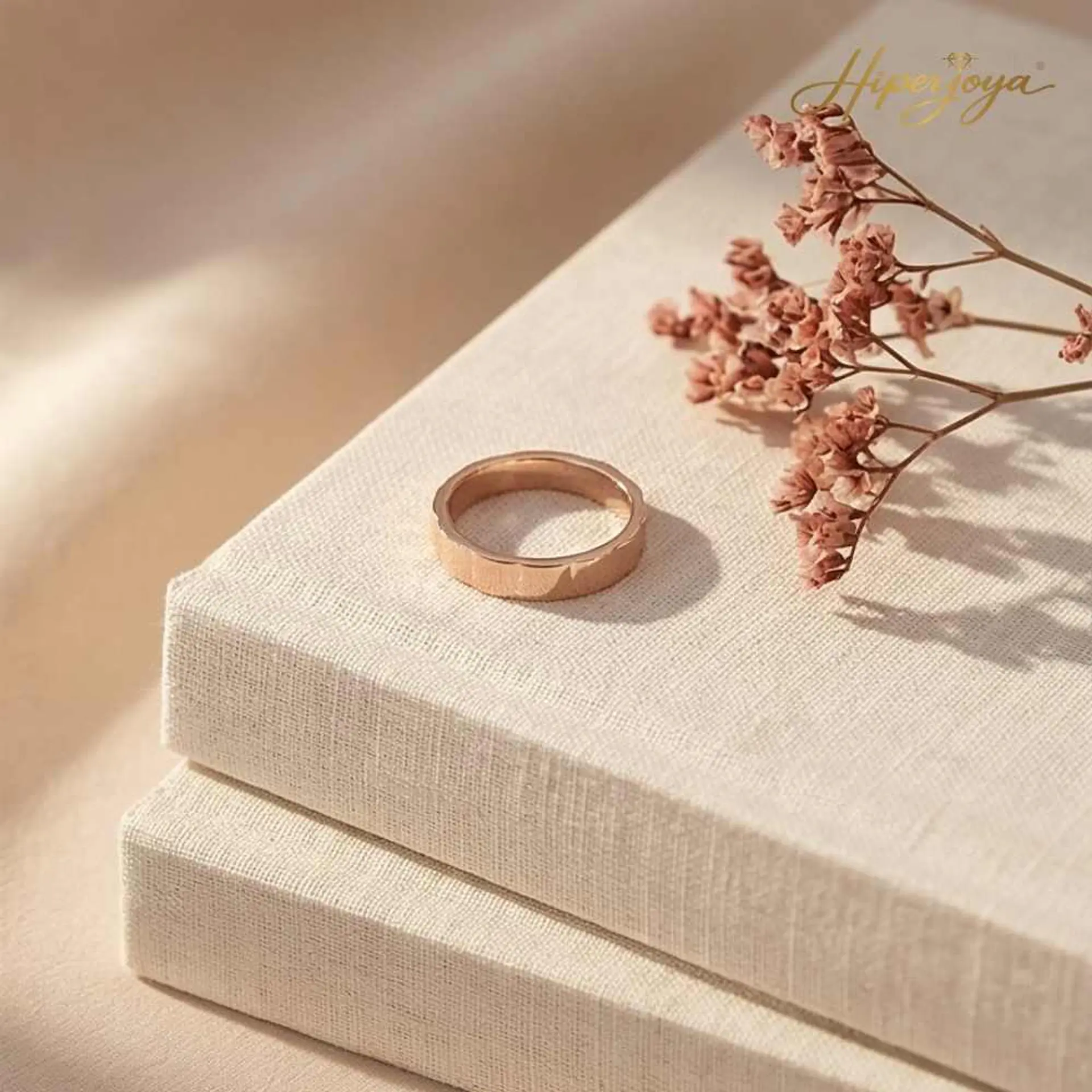 Alianza cubic 18k oro rosa 4