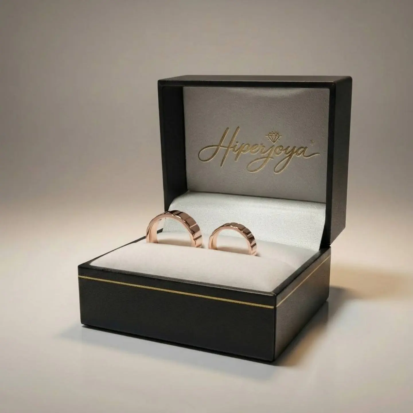 Alianza cubic 18k oro rosa 6