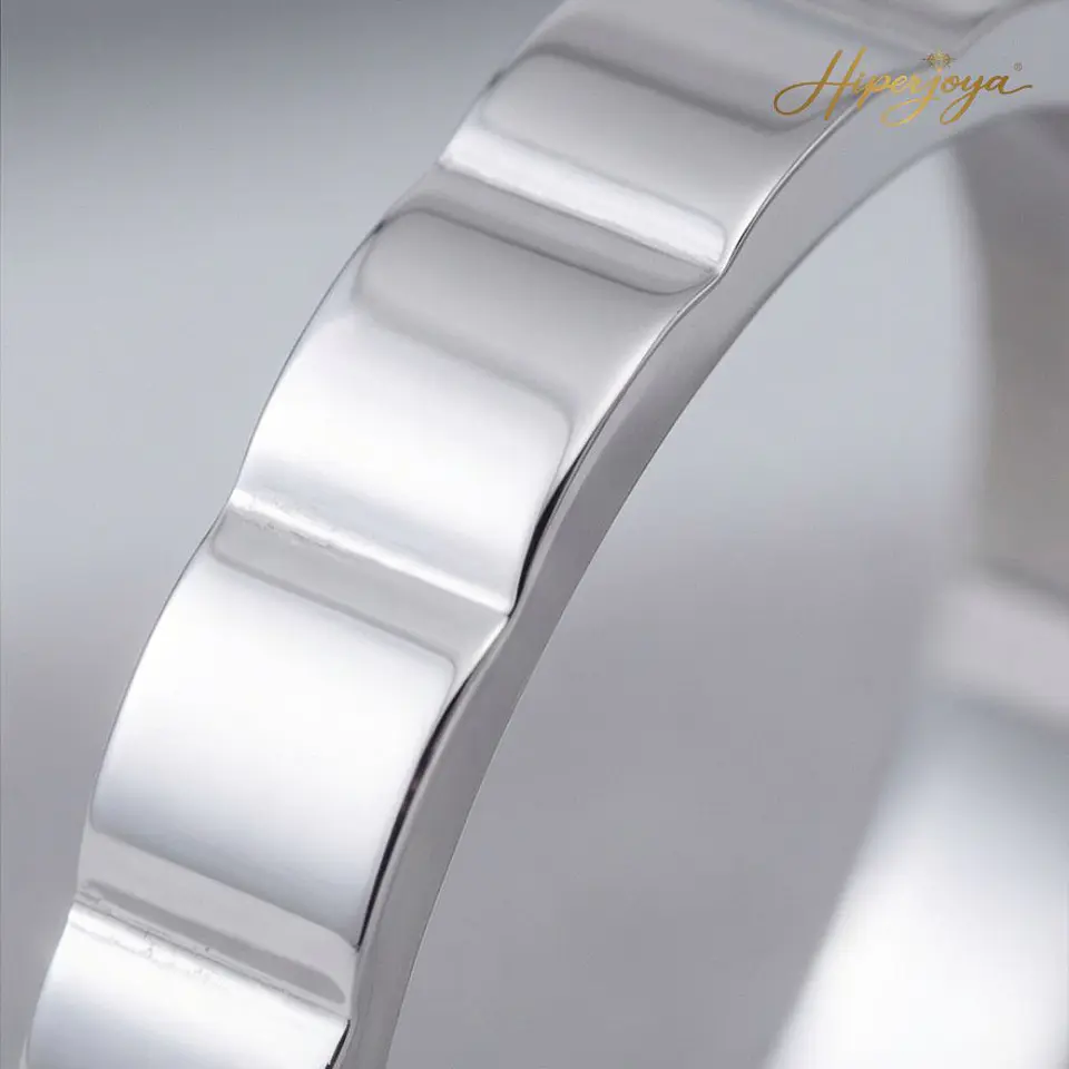 Alianza cubic oro blanco 18k 3