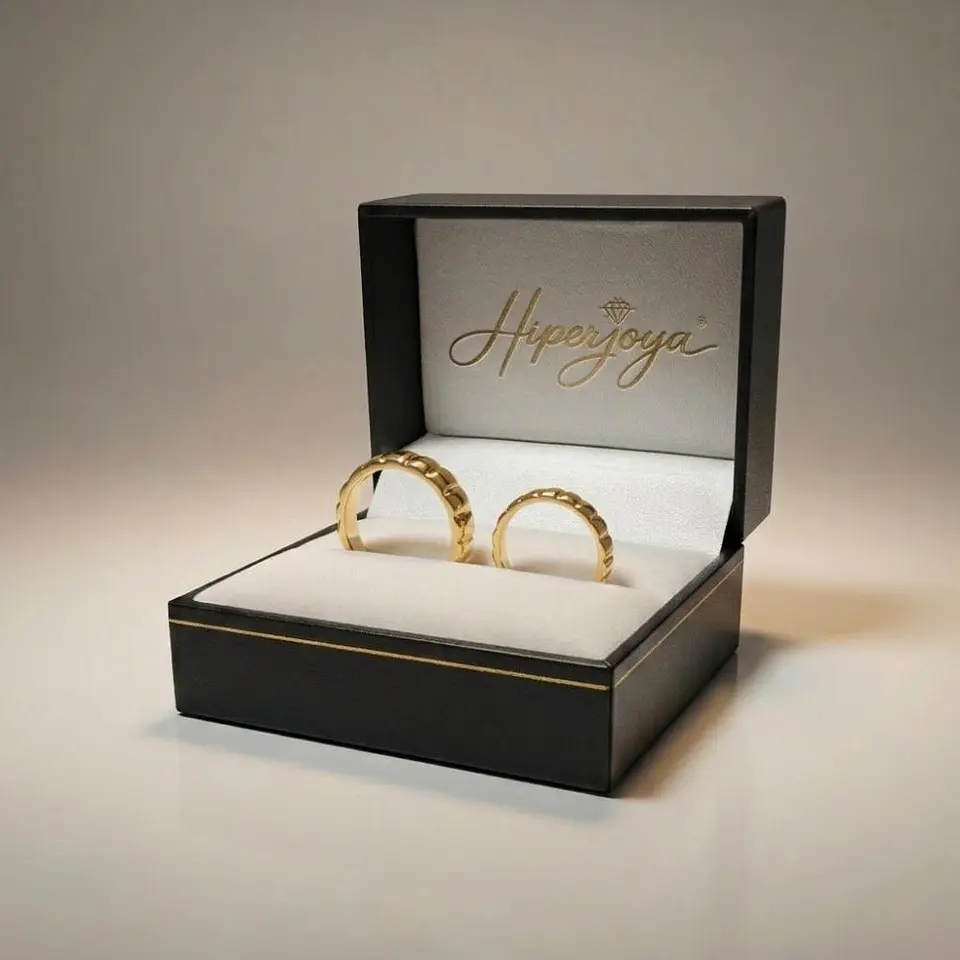 Alianza cubic de oro 18k  6