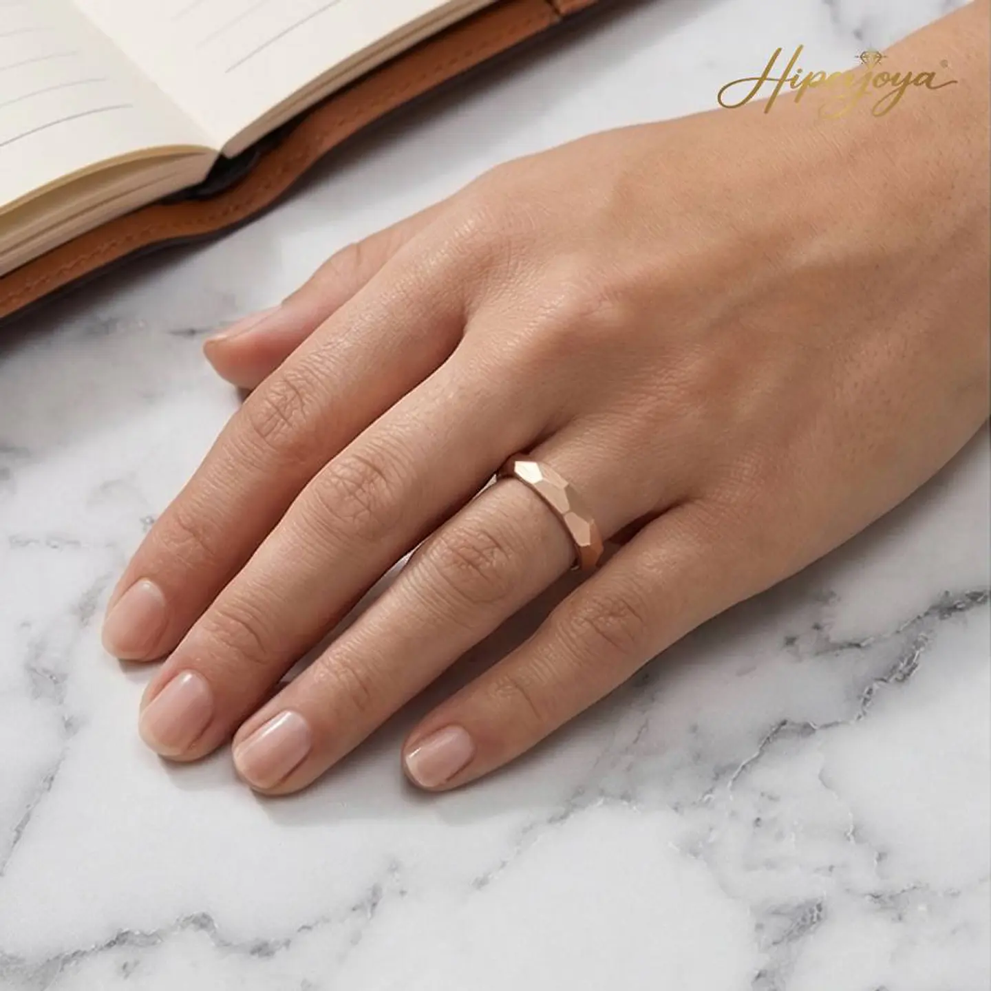 Alianza oro rosa 18k 2