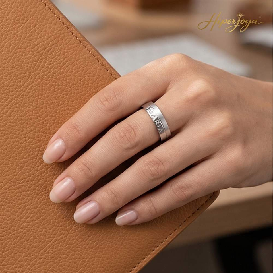 Alianza de oro 18k personalizada 2