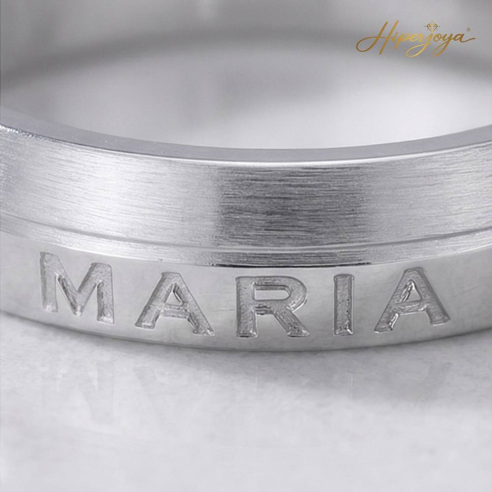 Alianza de oro 18k personalizada 3