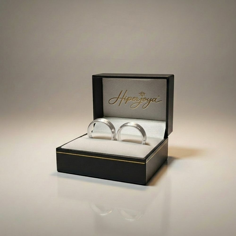 Alianza de oro 18k personalizada 4