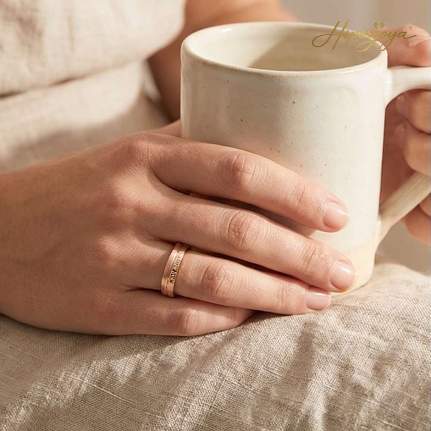 Alianza de oro 18k personalizada 7