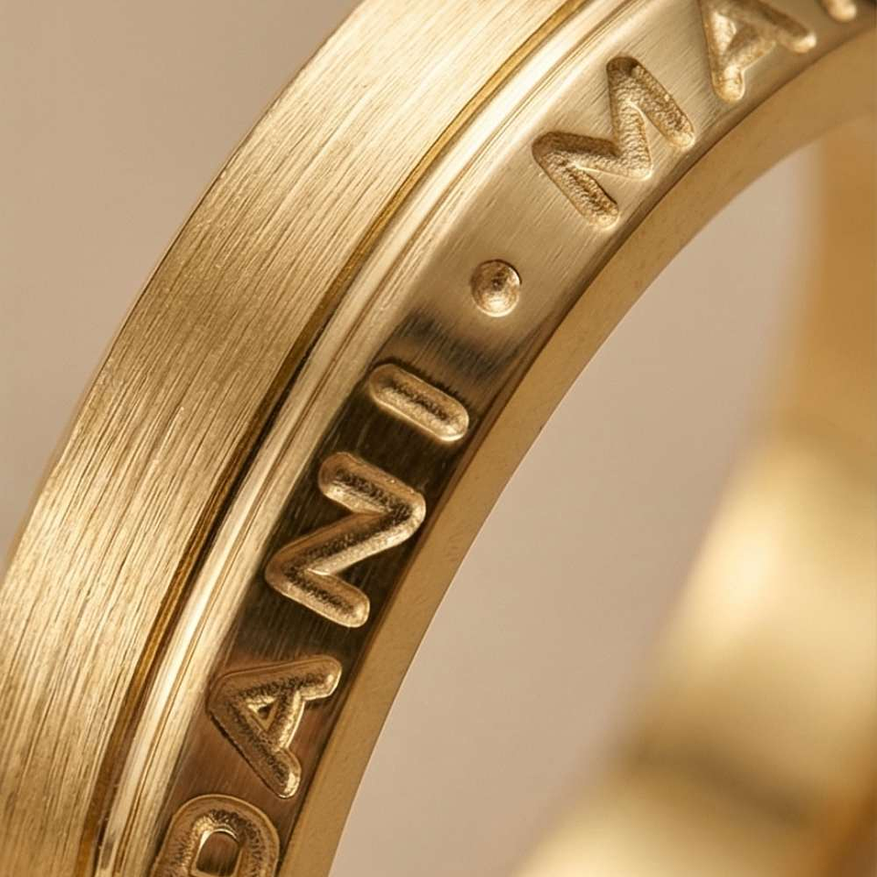 Alianza de oro 18k personalizada 13