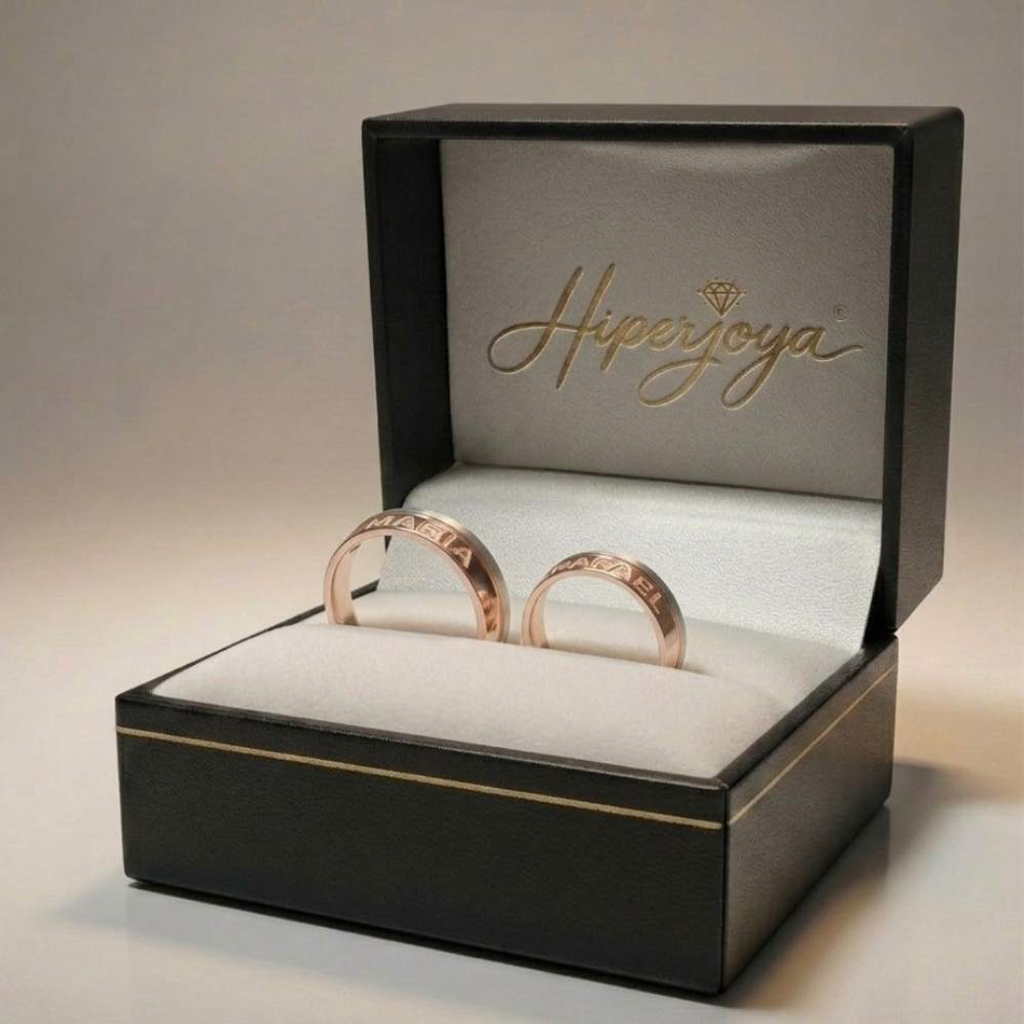 Alianza de oro 18k personalizada 34