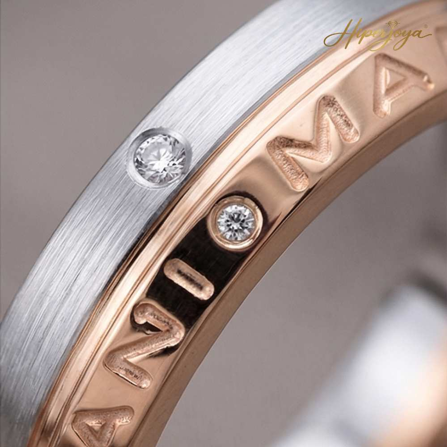 Alianza de oro 18k personalizada 37