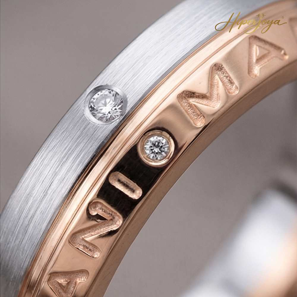 Alianza de oro 18k personalizada 37