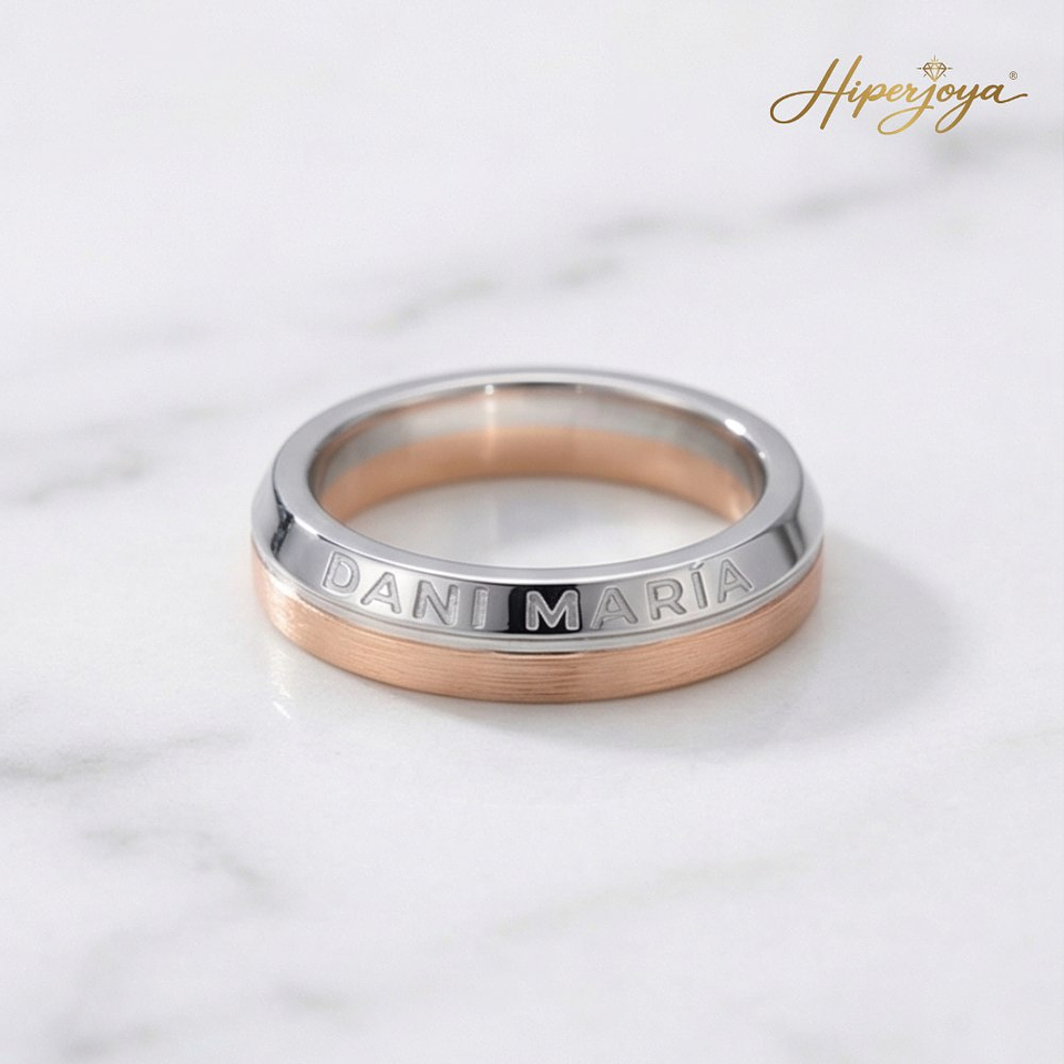 Alianza de oro 18k personalizada 39