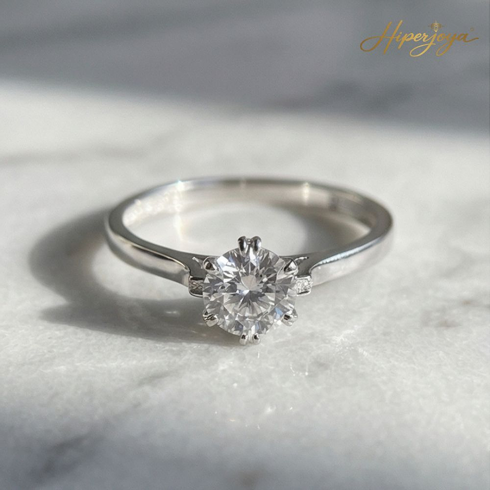 Anillo de compromiso Oro blanco 3