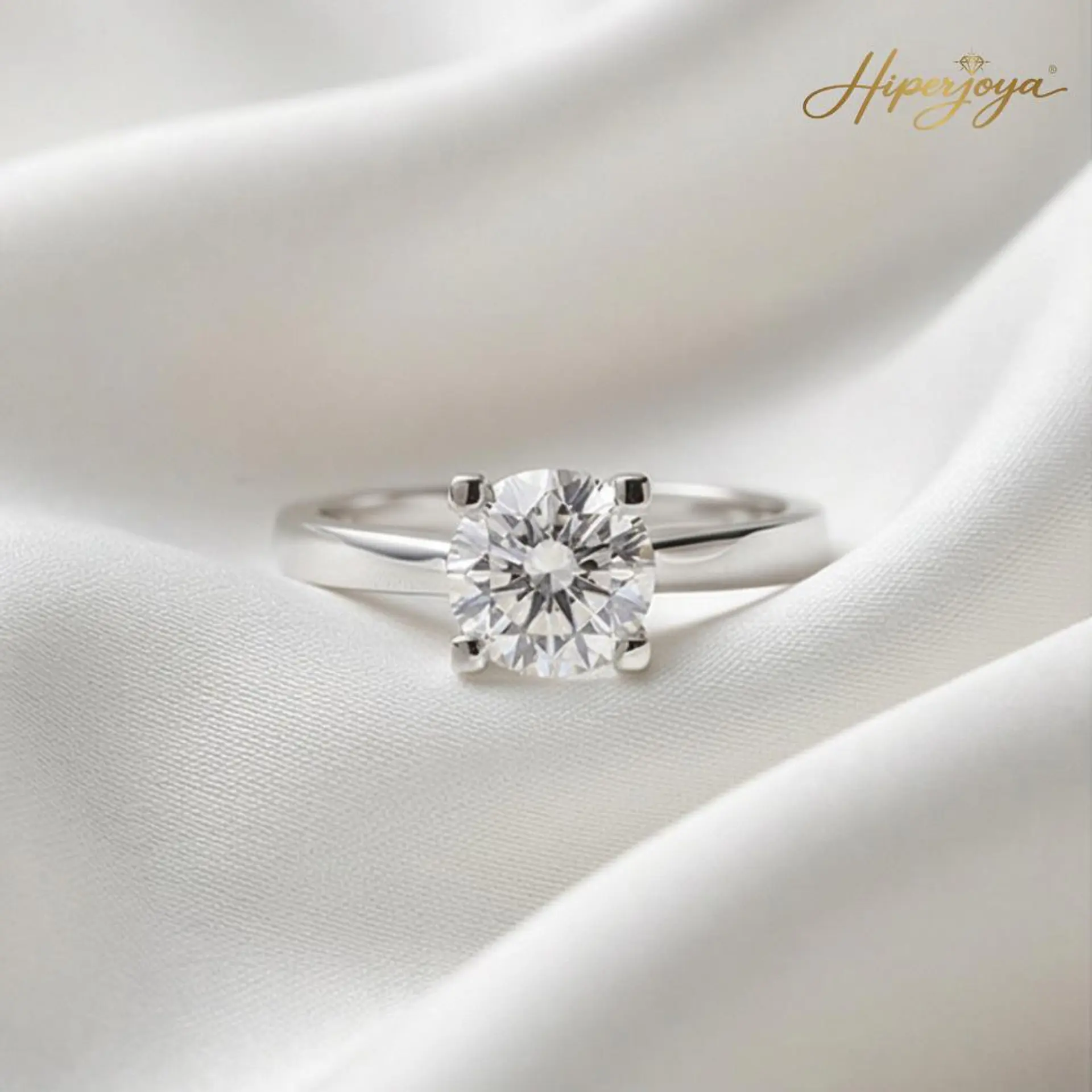 Anillo de compromiso Oro blanco 3