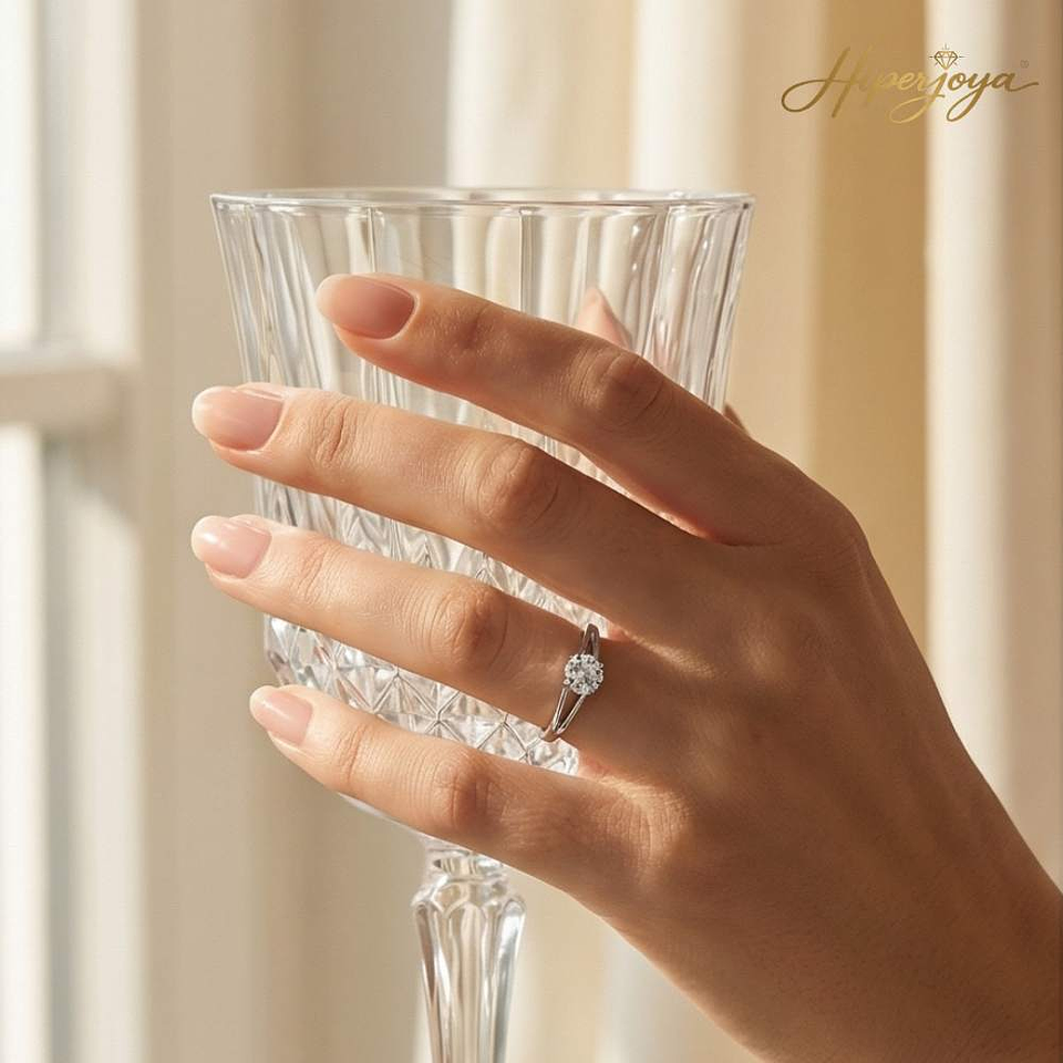 Anillo de compromiso Oro blanco 2