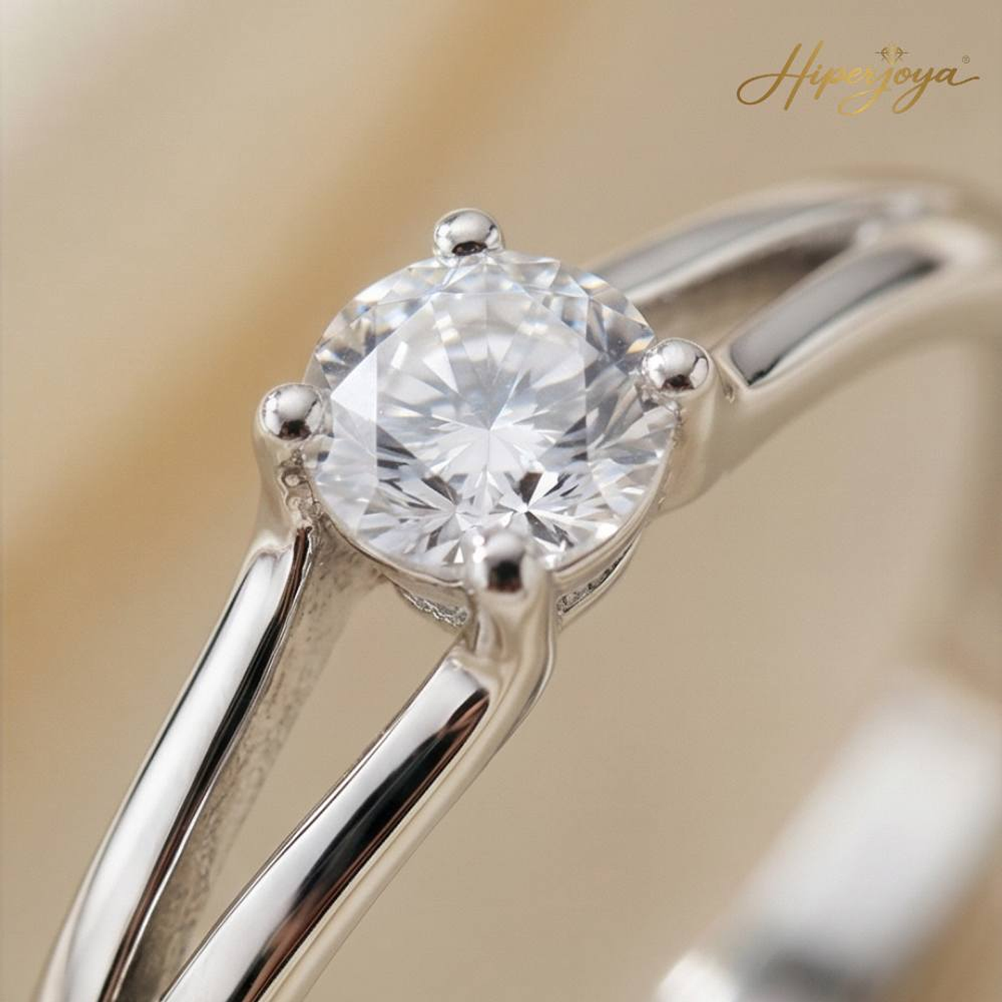 Anillo de compromiso Oro blanco 3