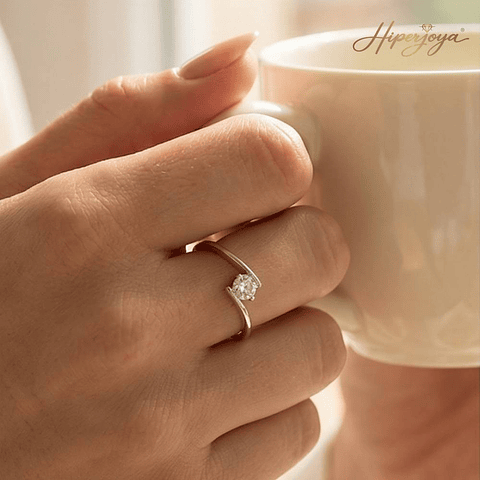 Anillo de compromiso Oro blanco