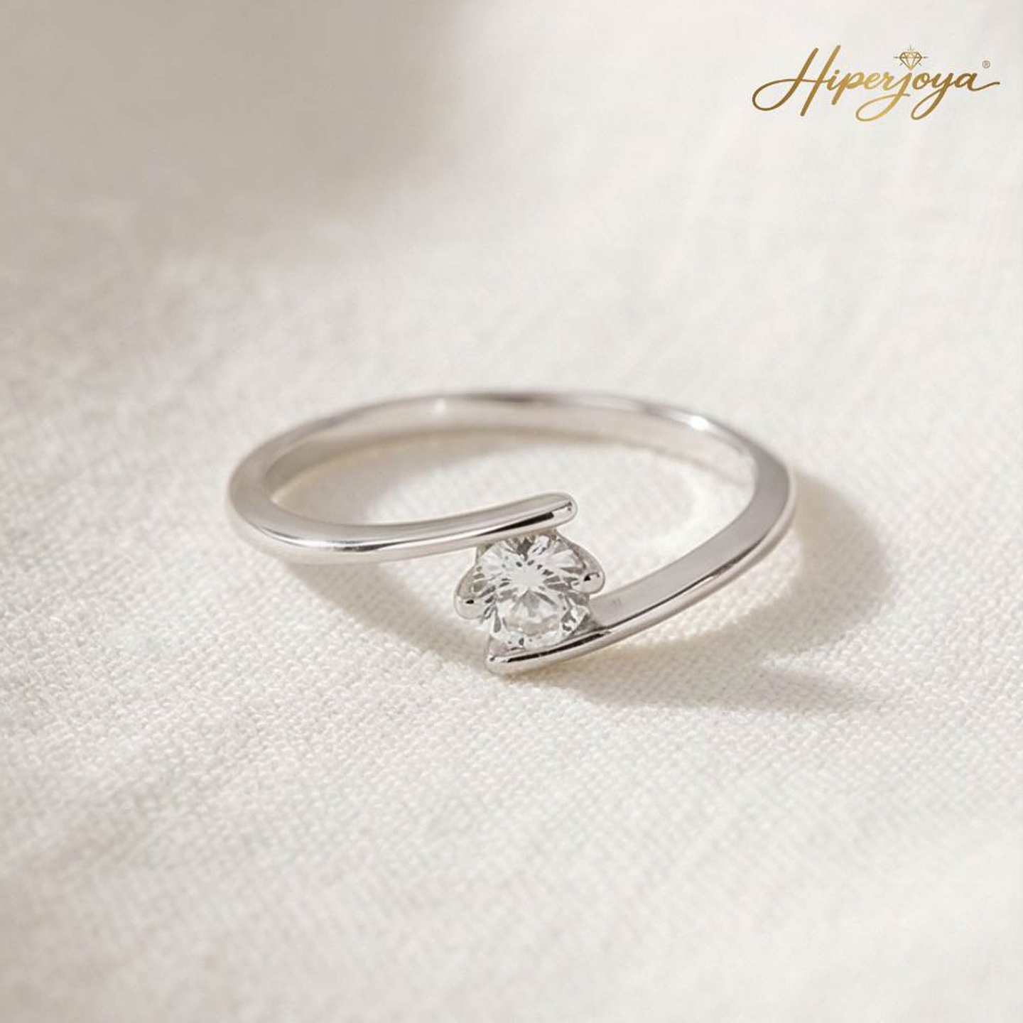 Anillo de compromiso Oro blanco 5