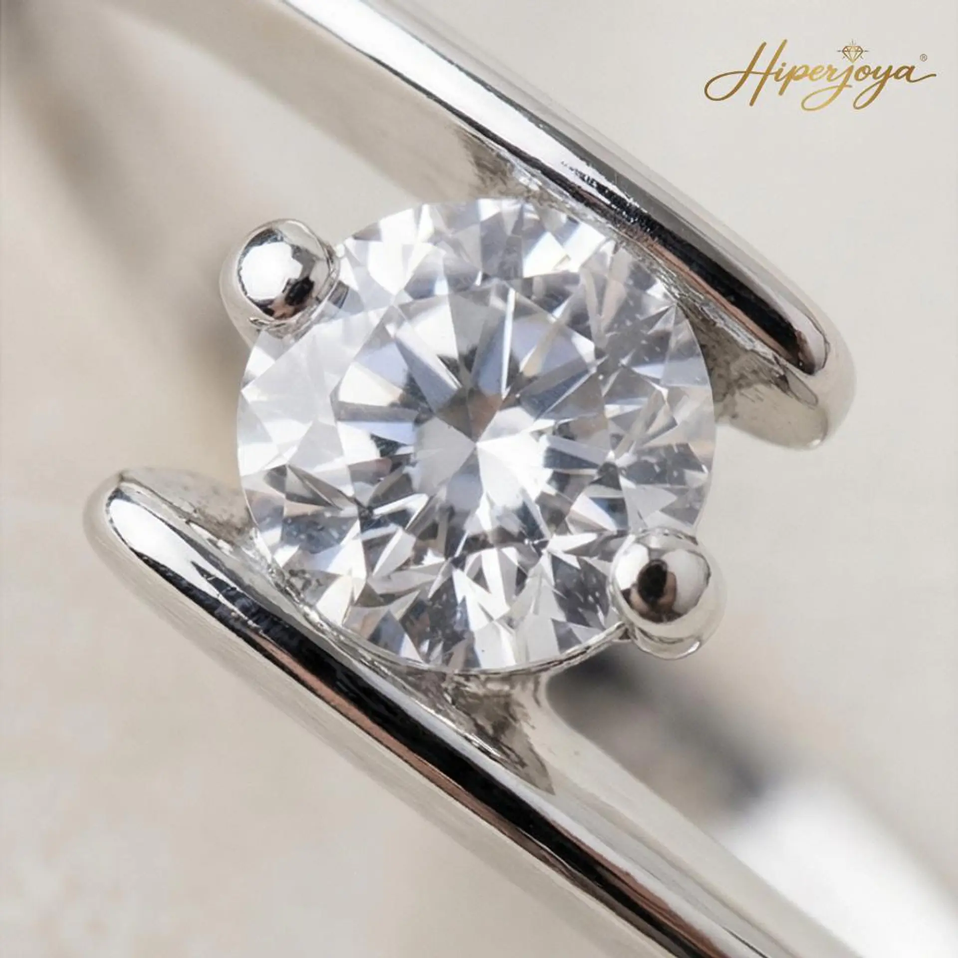 Anillo de compromiso Oro blanco 3