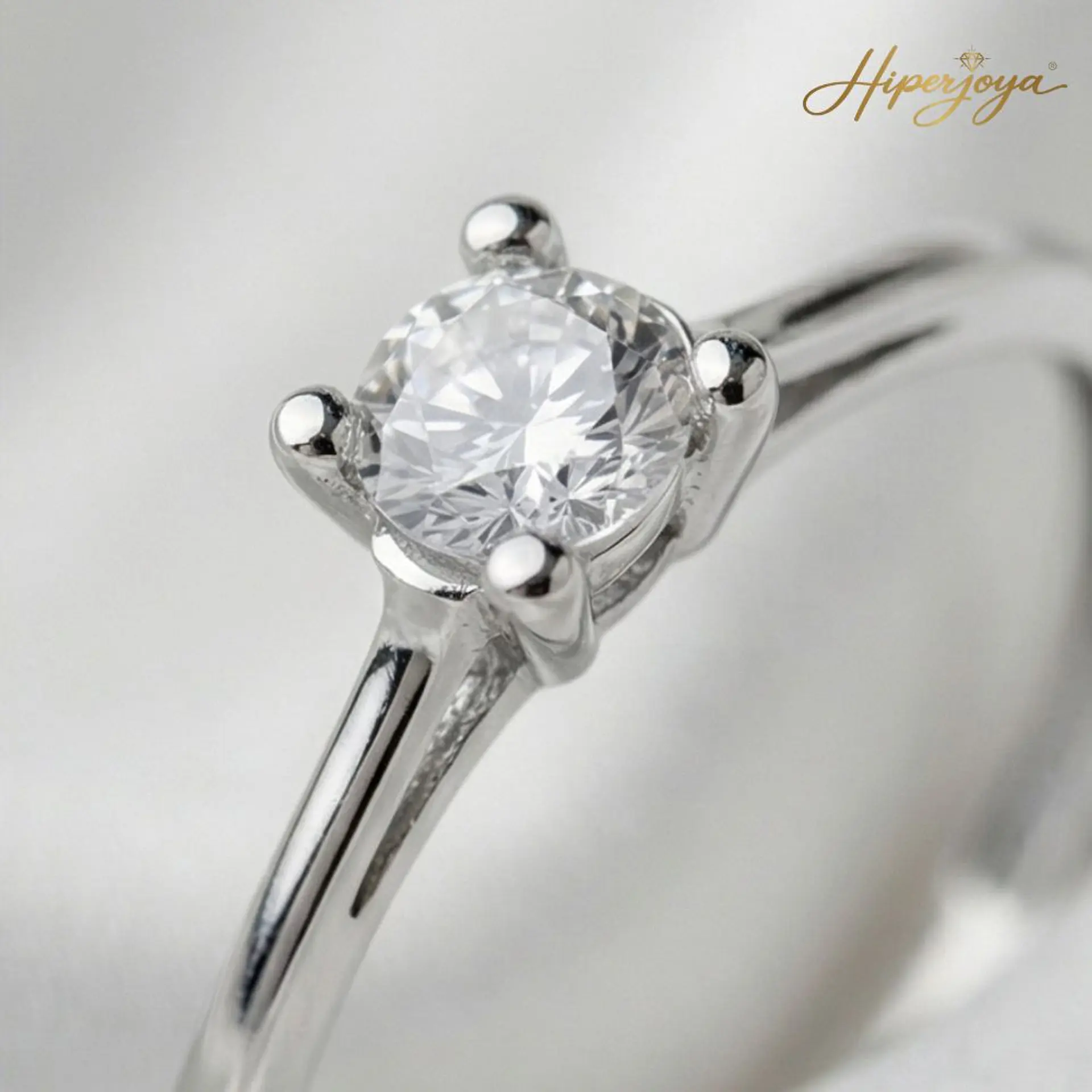 Anillo de compromiso Oro blanco 3