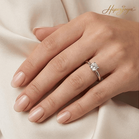 Anillo de compromiso Oro blanco