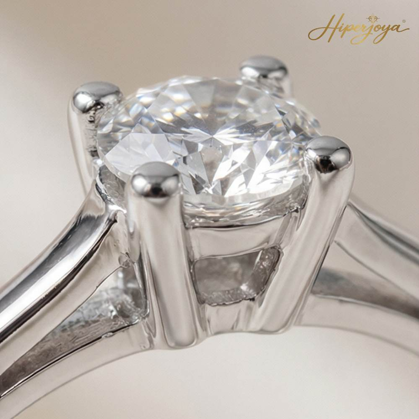 Anillo de compromiso Oro blanco 3