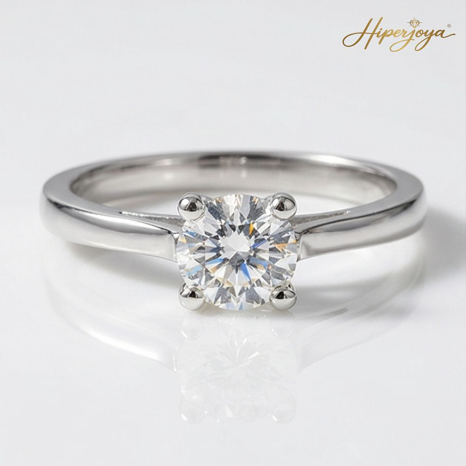 Anillo de compromiso Oro blanco 4